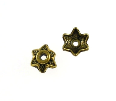 7 mm gold bead cap -98/pcs