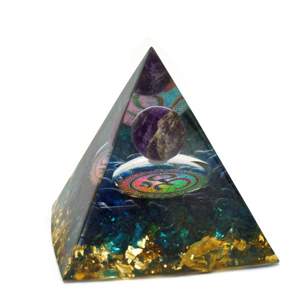 ORGONITE PYRAMID AMETHYST 6CM
