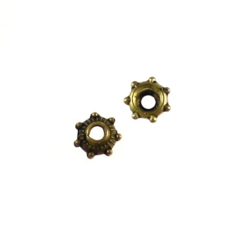 6 mm gold bead cap -144/pcs