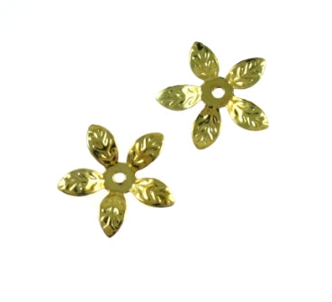 16 mm gold bead cap -41/pcs