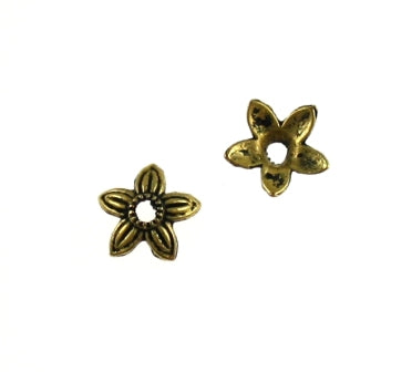 8 mm gold bead cap -76/pcs