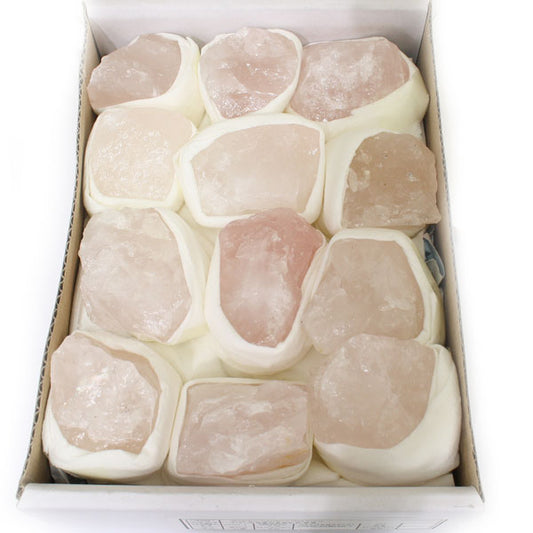 ROSE QUARTZ ROUGH BOX