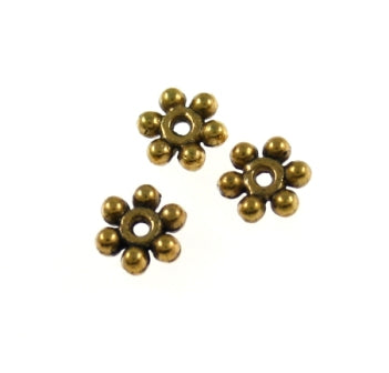 2 X 7 MM GOLD BEAD - 52/PCS