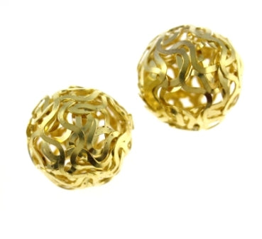 18 MM GOLD FILIGREE BEAD - 2/PCS