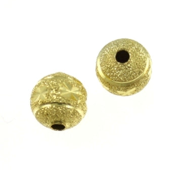 8 MM GOLD STARDUST CUT  - 8/PCS