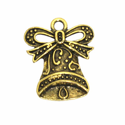 BELL CHARM 18 MM GOLD - 10 PCS