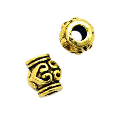 6 MM GOLD BEADS - 28 PCS