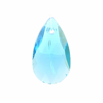 16 mm Teardrop Crystal Aqua - 5 pcs