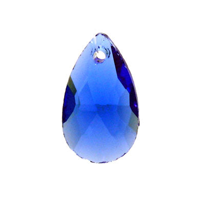 16 mm Teardrop Crystal Royal Blue - 5 pcs
