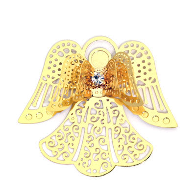 3D 45 MM GOLD FILIGREE ANGEL - 1PC