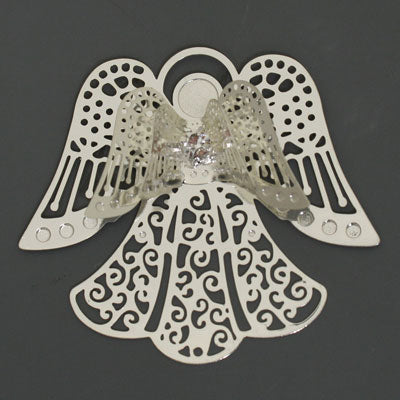 3D 45 MM SILVER FILIGREE ANGEL - 1PC