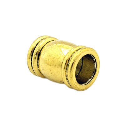 17 X 12 MM GOLD MAGNETIC CLASP WITH 8 MM GLUE IN HOLE - 1 PC