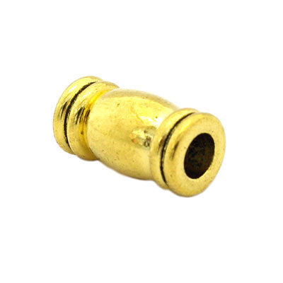 17 X 8 MM GOLD MAGNETIC CLASP WITH 5 MM GLUE IN HOLE - 2 PC