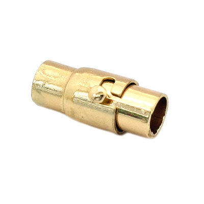 LIGHT GOLD MAGNETIC CLASP GLUE IN HOLE (3MM - 4MM - 5MM - 6MM - 7MM)