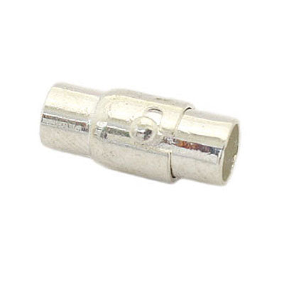 SILVER MAGNETIC CLASP GLUE IN HOLE (3MM - 4MM - 5MM - 6MM - 7MM)