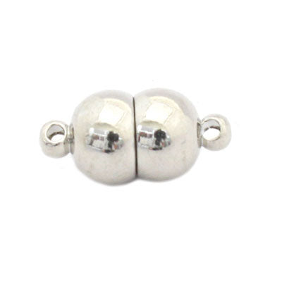 17 X 8 MM SILVER MAGNETIC CLASP - 2 PC