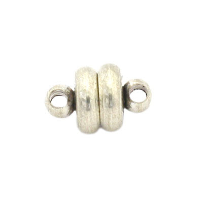10 X 6 MM SILVER MAGNETIC CLASP - 3 PC