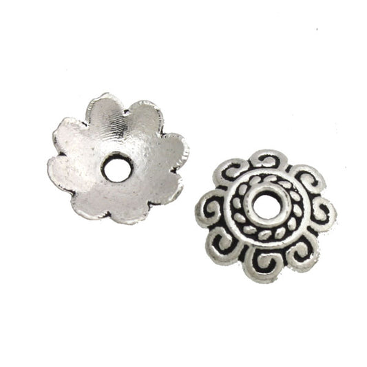 8 MM SILVER - APPROX 50 PCS