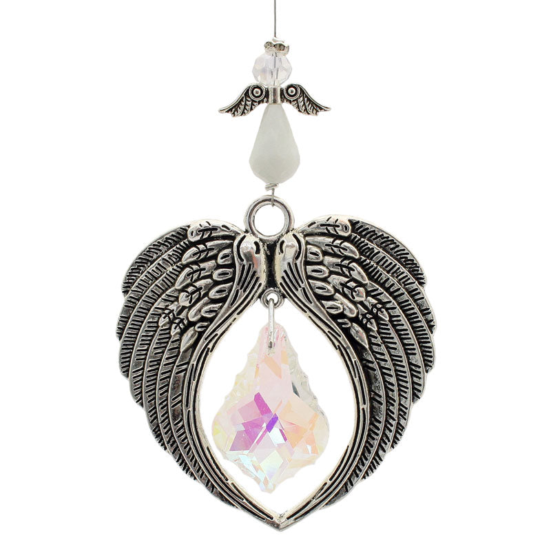DOUBLE ANGEL WING DECORATION KIT - SILVER