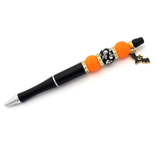 BEADABLE PEN PACK - HALLOWEEN ORANGE / BLACK