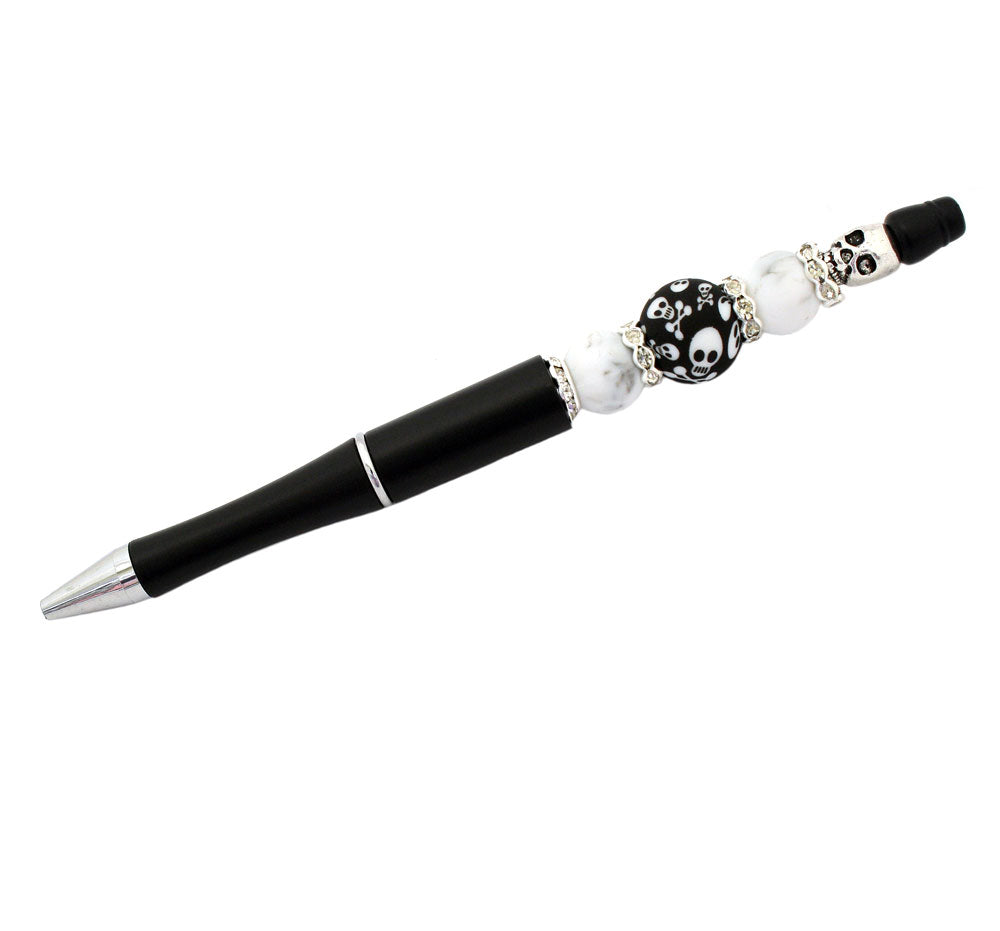 BEADABLE PEN PACK - HALLOWEEN WHITE / BLACK