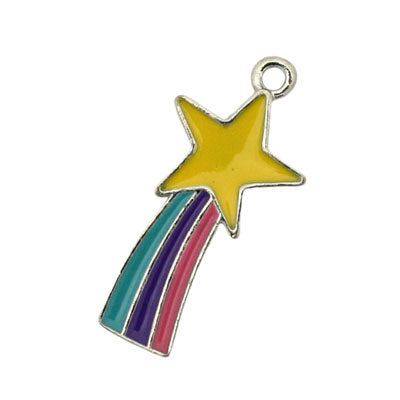 SHOOTING STAR CHARM 26 MM - 4 PCS