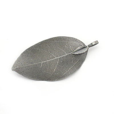 LEAF PENDANT / CHARM APPROX 60 MM BLACK - 1 PC