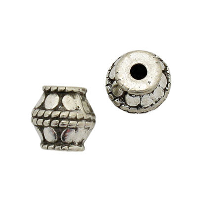 9 MM SILVER BEADS - 8 PCS