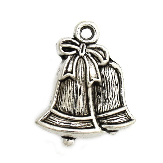 BELLS 22 MM SILVER - 10 PCS