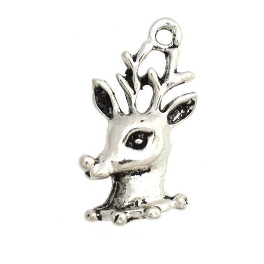 REINDEER 20 MM SILVER - 10 PCS