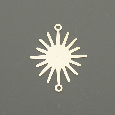 28 MM SILVER SUNCATCHER CONNECTOR - 5 PCS