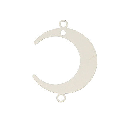 22 MM SILVER MOON HANGER - 4 PCS