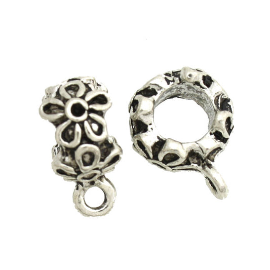 11 MM SILVER BAIL - 15 PCS