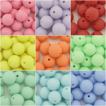 14 MM ROUND OPAQUE BEADS