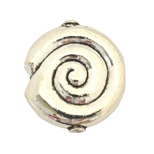 28 MM SILVER BEAD - 1 PC