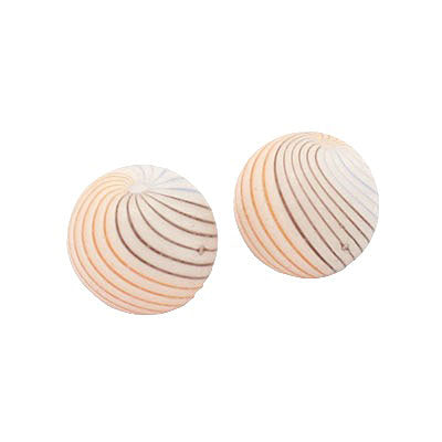 14 MM GLASS HOLLOW ROUND BEAD WHITE - BLUE - ORANGE - BROWN - 1 PCS