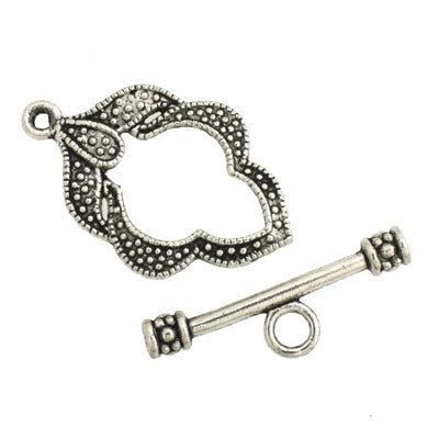 16 x 26 mm silver toggle - 10 sets