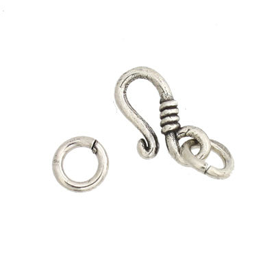 Sterling Silver Hook and Eye Clasp - 1 set