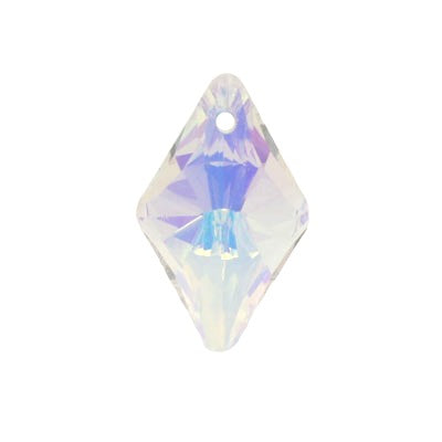 18 MM TOP DRILLED CRYSTAL DIAMOND BEADS AB - 3 PCS