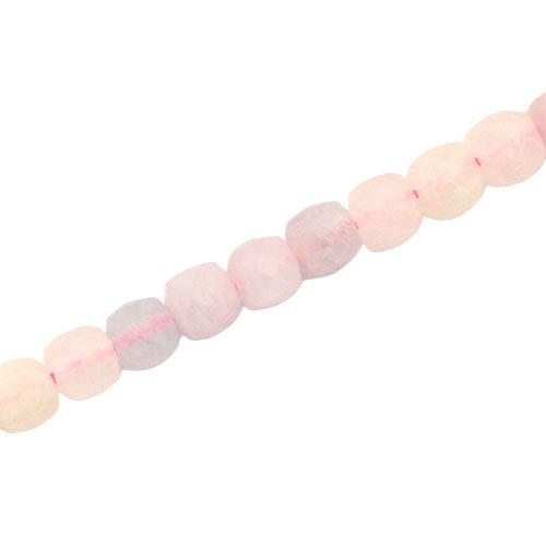 MORGANITE 6 MM FACETED CUBE - APPROX 60 PCS