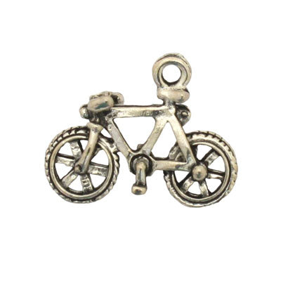 BICYCLE CHARM 22 X 17 MM SILVER - 8 PCS