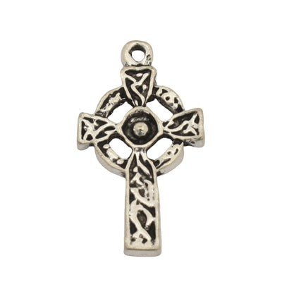 CELTIC CROSS 30 MM SILVER - 10 PCS