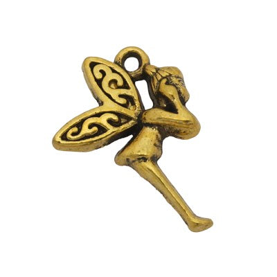 TINKERBELL CHARM 22 MM GOLD - 10 PCS