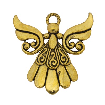 ANGEL CHARM PENDANT 42 MM GOLD - 4 PCS