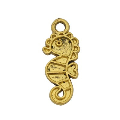 SEAHORSE CHARM 21 MM GOLD - 20 PCS