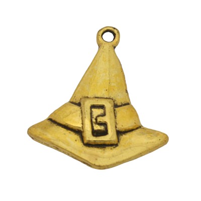 WITCH HAT 25 MM GOLD - 10 PCS