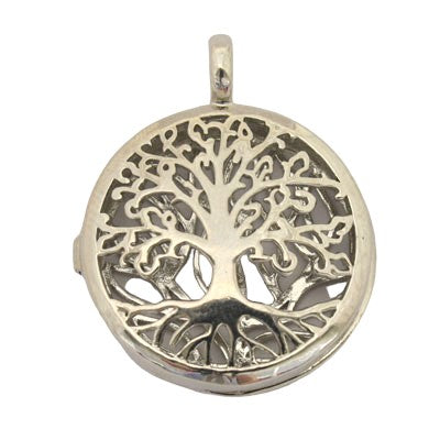 30 MM TREE OF LIFE LOCKET SILVER - 1 PC