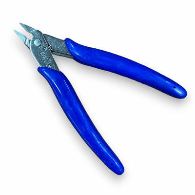 FLUSH CUTTERS BLUE HANDLE