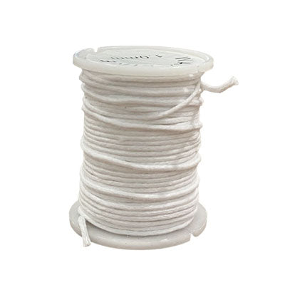 1 MM WAXED CORD WHITE - 3 M
