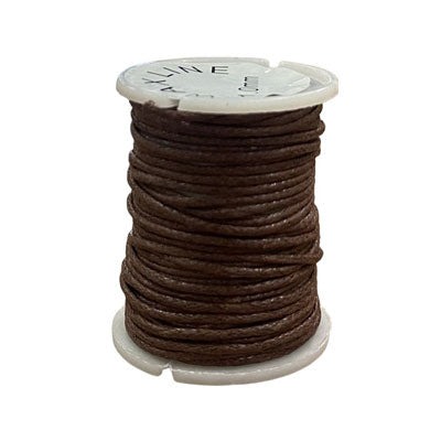 1 MM WAXED CORD BROWN - 3 M